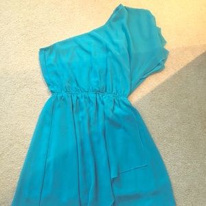 One shoulder fun summertime dress!